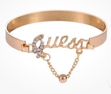 Bracelet Rigide GUESS Doré Et Strass Tb État Val 69,90e