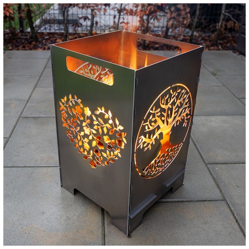 Tonne feu bac panier - feu,