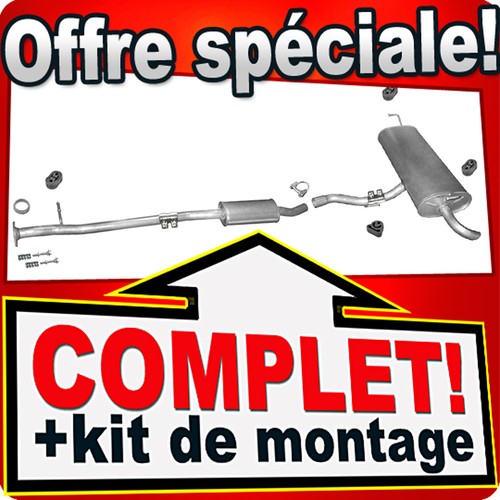 Ligne pot échappement - pot, pour