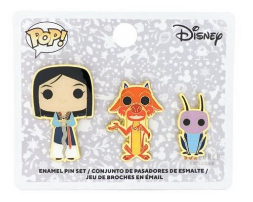 Mulan pin set mushu and - pin,