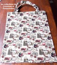 SAC  FOURRE-TOUT EN TAPISSERIE RECTO VERSO  LE STYLE ET LA MODE 