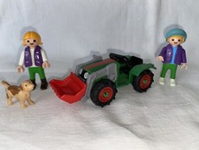 Playmobil Petit Tracteur Enfants Chien Ferme Jouets Maison Jardin