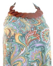 Robe Hippy Aztec Vert À Motif