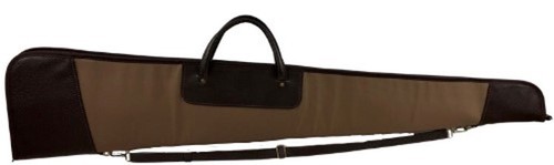 Leather canvas shotgun case - shotgun,