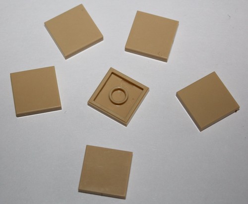 Lego tan tile 2x2 - x,