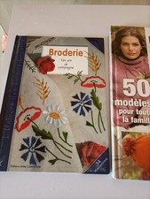 LOT LIVRES BRODERIE ET TRICOT.