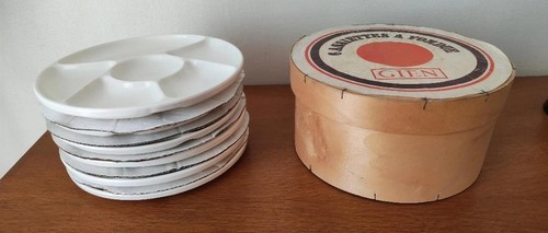 Assiettes fondue faience - 6,