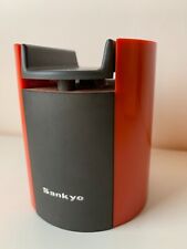 TELEPHONE MUSICAL BOX SANKYO JAPAN - SPACE AGE - VINTAGE ORANGE