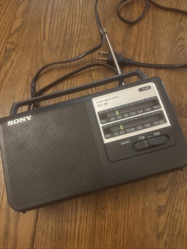 Sony icf portable fm - icf-38,