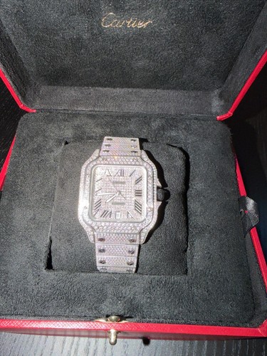 Cartier santos 41mm full - santos,