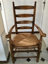 Élégant fauteuil bois et