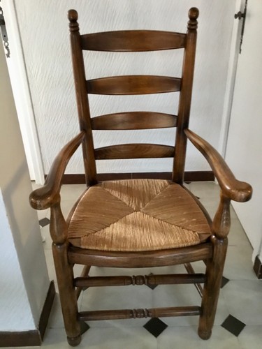 élégant fauteuil bois - fauteuil, et