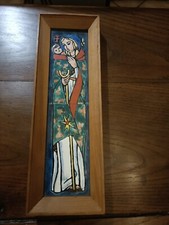 Tableau FAIENCE de Gien  Peinture  Émaillée ART Religieux 1950/60