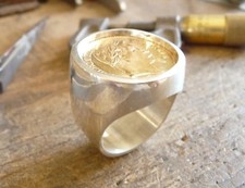 Chevalière argent ronde