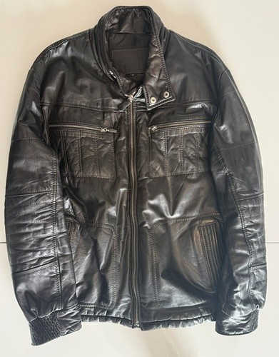 Veste cuir vintage - en,