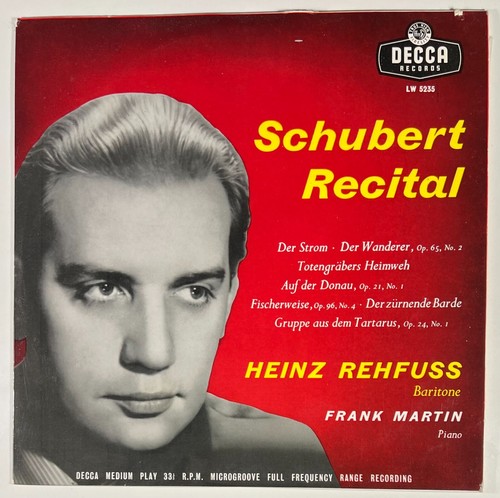 Schubert récital heinz - schubert, :