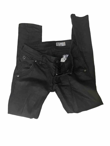 Jean femme noir toile enduite - jean,