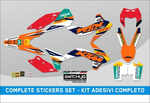 Kit autocollants pour ktm exc - kit,