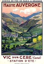 Affiche chemin de fer Paris