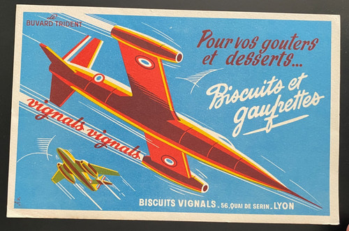 Buvard publicitaire biscuits - publicitaire, "