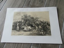GRAVURE 1867 COURSE CHEVAUX A