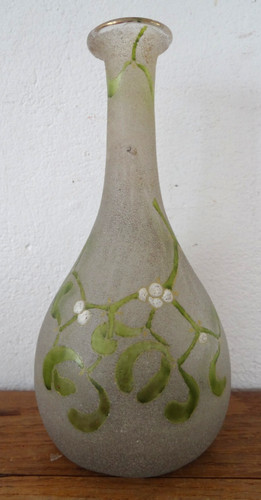 Beau vase verre vert - vase,