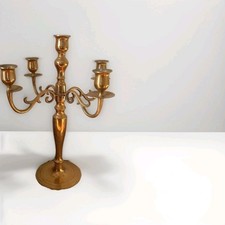 Ancien Chandelier Laiton Doré