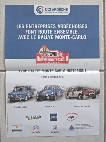 Affiche rallye monte carlo - :,