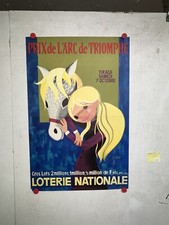 Rare affiche ancienne loterie - rare,