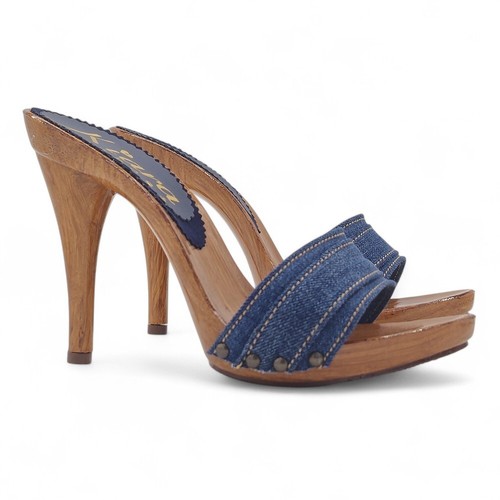 Mules denim talon - 12,
