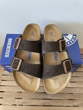 Birkenstock Arizona sandales En Cuir Suède Softbed 39