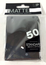 Ultra Pro 50 Protege Cartes Sleeves Pro Matte Non Glare Black Noir 66x91mm
