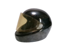 Cendrier en céramique " Casque de moto noir "