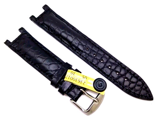 Bracelet montre cuir noir - bracelet,