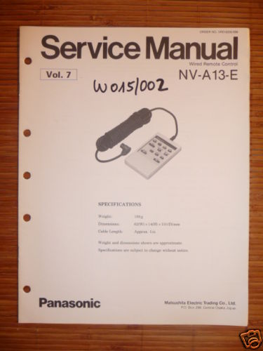 Service manuelle panasonic - service,