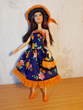 Robe bustier bleu marine à