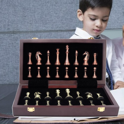Jeu échecs métal - jeu, d'échecs