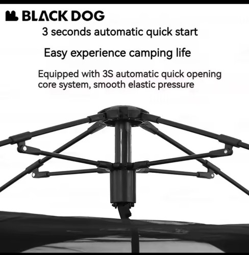 Black dog automatic cabin - black,