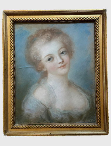 Beau tableau ancien portrait