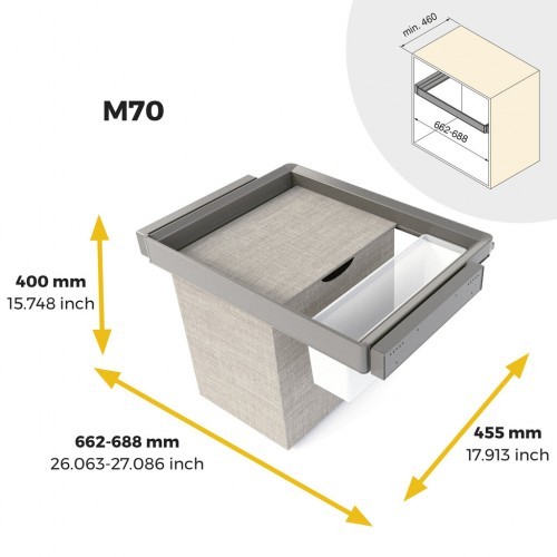 Kit bac rangement panier - de,