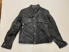 Morgan Homme Veste En Cuir De Moto Vintage 19"