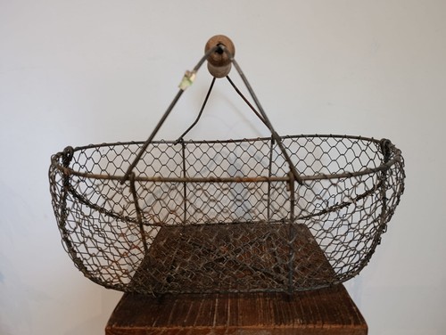 Ancien panier grillagé - ancien, en