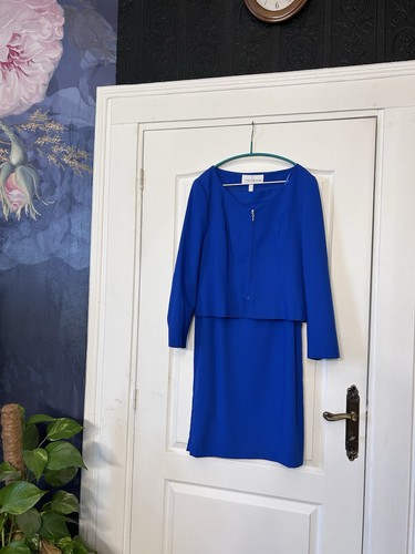 Tailleur jupe femme bleu roi - jupe,