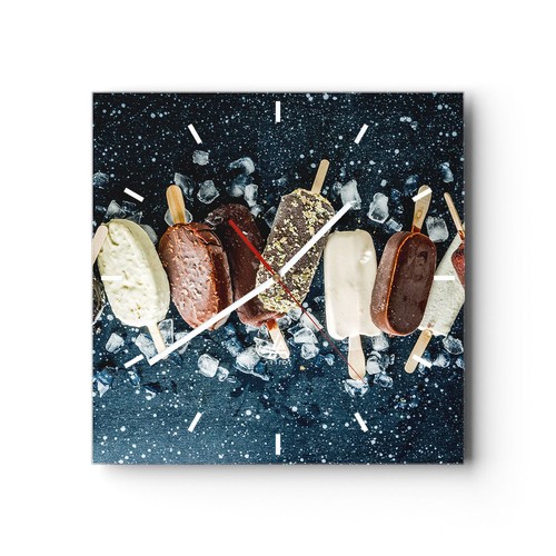 Horloge murale verre - horloge, en