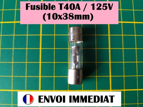 Cartouche fusible verre t40a - verre, /
