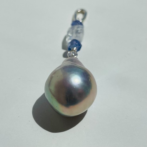 Pendentif argent perle - pendentif,