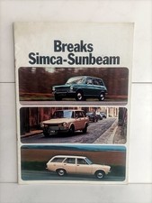 Catalogue Simca-Sunbeam breaks