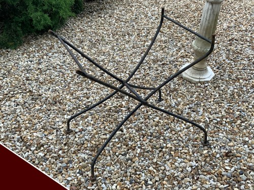 Ancien pied table jardin - table, de