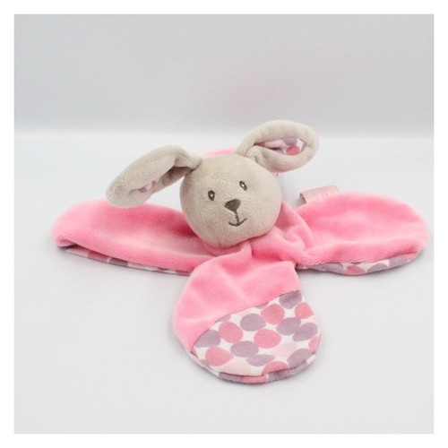 Doudou plat lapin - , rose