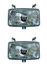 2X Phares + Ampoules H4 24V Plein Phare Feux De Croisement Tracteur Deutz